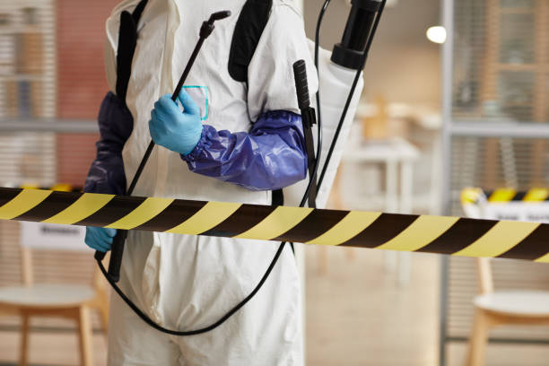 Professional Biohazard Cleanup technician working in Glenwood Landing, NY